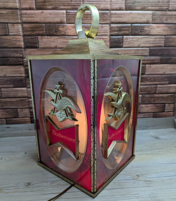 Budweiser Electric Light Hanging Lantern Anheuser-Busch Advertising 003-201-68