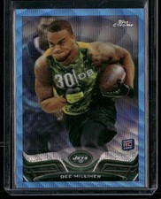 2013 Topps Chrome #199 Dee Milliner Blue Wave Refractors RC
