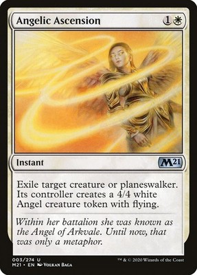 Angelic Ascension 1x MtG 2021 m21 Core Edition SP/NM
