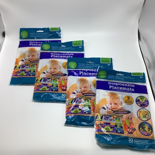 Disposable Placements 12 in x 18 in 10 pack 6 M+ For Babies & Toddlers Lot