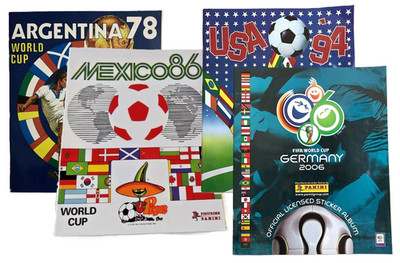 Lot Complet Albums Autocollants Coupe Du Monde Panini 1978-2010 - Neuf - Collection ARG