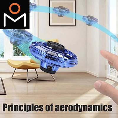 LED Fliegendes UFO Spinner Fingerspitzen-Upgrade Flug-Helikopter Gyro Mini-Drohn