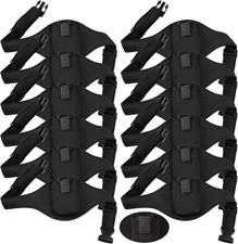 Jexine 12 Pack Mic Belt Wireless for Theatre Neoprene Microphone Holder with...
