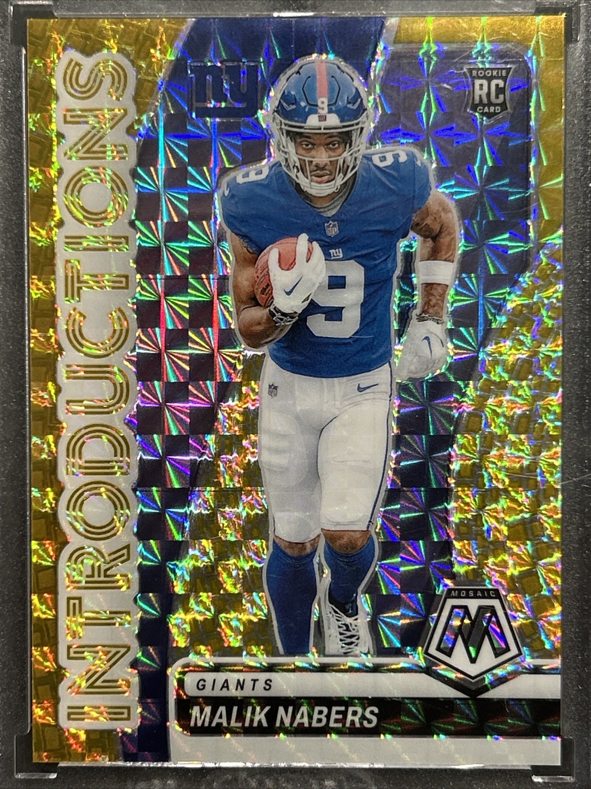 2024 Mosaic Introductions - Gold Mosaic Malik Nabers. RC 9/10🔥🔥🔥Very Hot