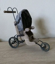 ANTIQUE SMALL BABY DOLL PRAM CARRIAGE STROLLER BUGGY WHEELCHAIR