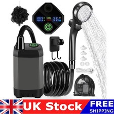 Portable Shower Camping Shower Outdoor Camp Shower Pump Electric Rechargeable UK