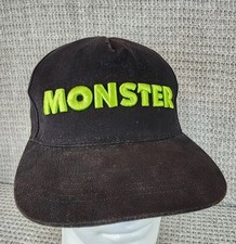 Disney Parks Monsters Inc Embroidered Youth Adjustable Black Baseball Cap Hat