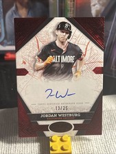 2025 Topps Tier One #CCS-JWE Jordan Westburg City Connect Auto Red Foil /25