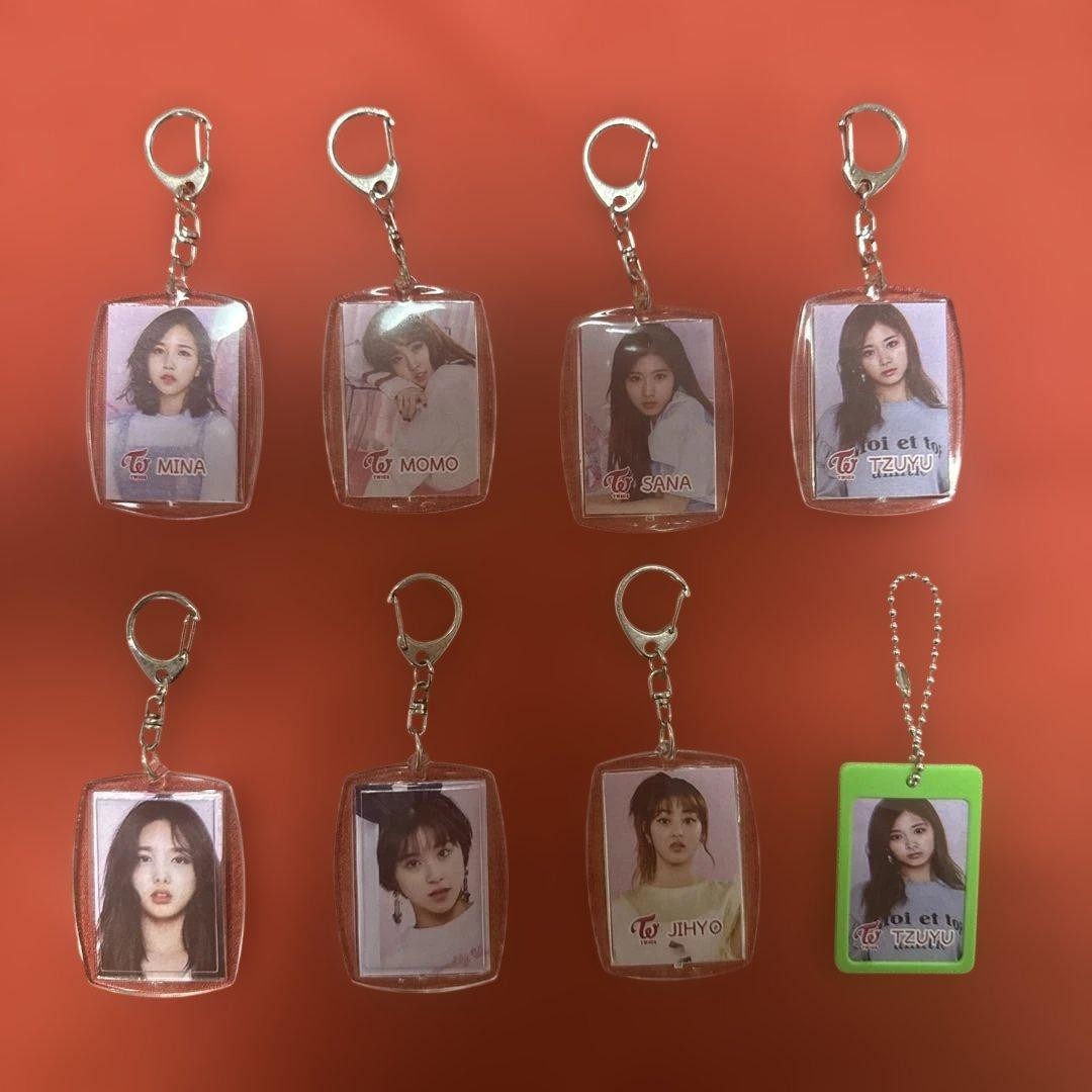 TWICE Keychain 8 Piece Set Acrylic Collectible Accessory Limited