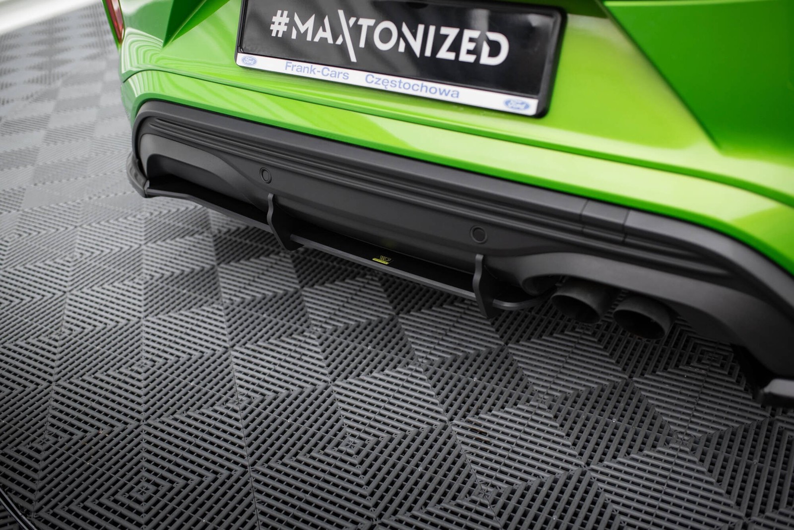 Diffuseur arriere Ford Puma ST Mk1 Maxton rouge en ABS haute finition - 2