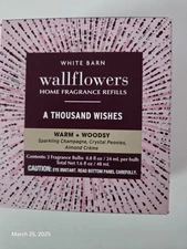 Bath & Body Works Wallflowers Home Fragrance Refills 2-pack Warm & Woodsy "New"