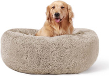 Calming Donut Cuddler Dog Bed, Indoor Puppy Beds for Large Dogs, Xlarge 36''