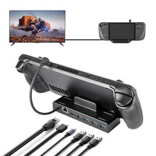 Docking Station for ROG Ally/Steam Deck with USB-C HDMI 4K 60Hz Ethernet Hub