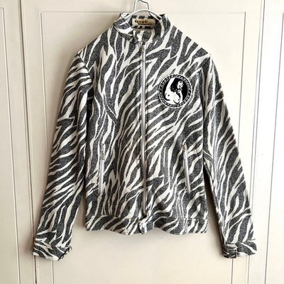 Hysteric Glamour Rider Sweat Jacket Nude Girl Lame Gray Black 