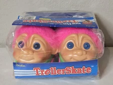Vintage Troll Doll TrollerSkate Roller Skates 1992 Adjustable Pink  Hair Norfin 