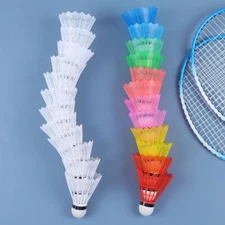 12PCS Shuttlecocks Products Plastic Badminton Balls Shuttlecock Training Ball