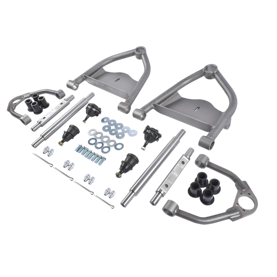 For Chevy C10 Truck 1963-1970 Bagged Front Tubular Upper + Lower Control Arms - Image 3 of 4