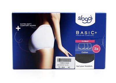 3er Pack Slips Sloogi Basic+Premium Comfort Triumph 3 Schlüpfer schwarz Gr. 40