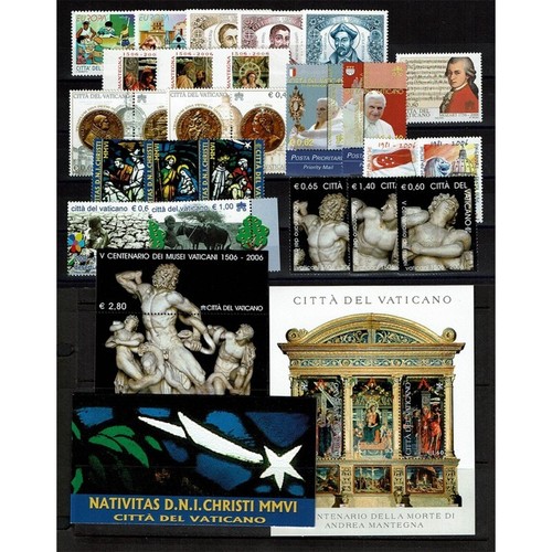 VA1212 - 2006 Vatican Year Complete 2 Bf +3 Mf +1 Booklet - Picture 2 of 3