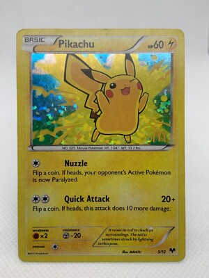 Pikachu 5/12 Holographic Rare Mcdonalds Pokemon 2013 | eBay