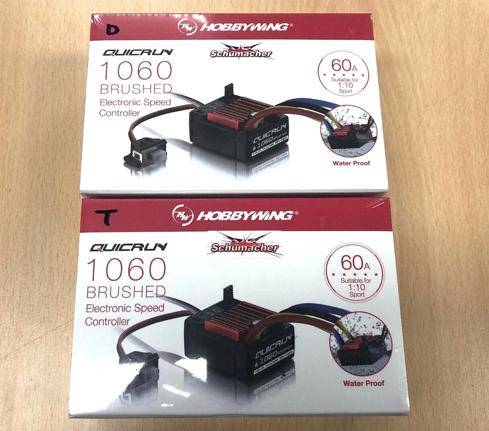 Hobbywing 1060 Brushed ESC 1/10 Scale RC R/C Cars Trucks Boats Choose - Genuine