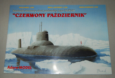 Adore - U-Boot Akula-Klasse Typhoon aus ''Roter Oktober'' - Modellbaubogen 1:200