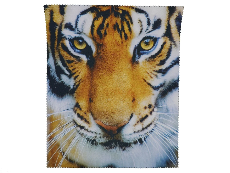 GO OPTICAL Optic Glasses Cleaning Microfiber Cloth Tiger Spectacle lens Microfibre Cleaner