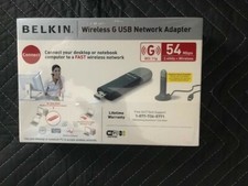 Belkin Wireless G WiFi F5D7050 Desktop  Laptop USB Network Adapter New