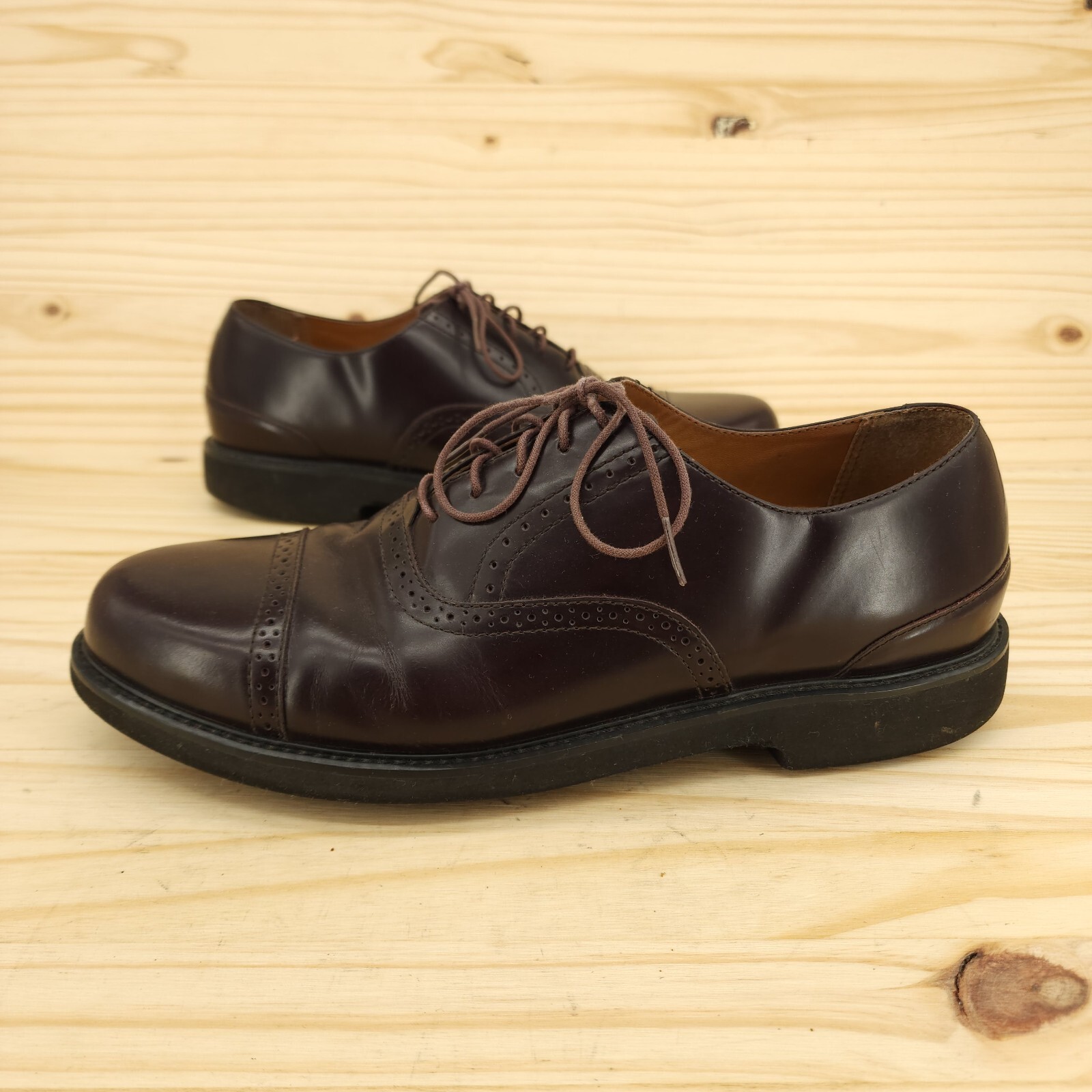 SAOLA Scarpe eleganti da lavoro Rockport uomo Derby Oxfords 11 5 pelle marrone punta cappuccio comode