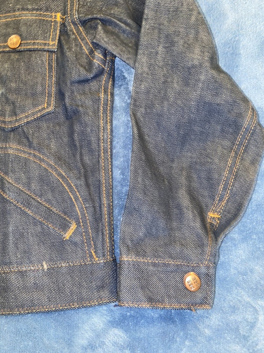 Vintage 70's Made In USA Dee CEE Denim Jacket Youth Sz 12 (16.5in