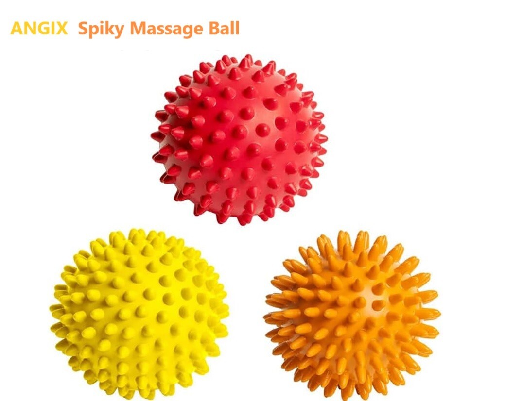 ANGIX Yoga Massage Ball Spikey Gym Balls Yoga Stress Reflexology 9cm