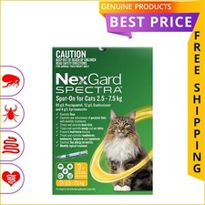 Nexgard Spectra Spot On for 2.5 to 7.5 Kg Large Cats 3 Doses