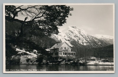 Cerro Los Clavos PUERTO BLEST Argentina RPPC Foto Photo Rare Vintage~1940s