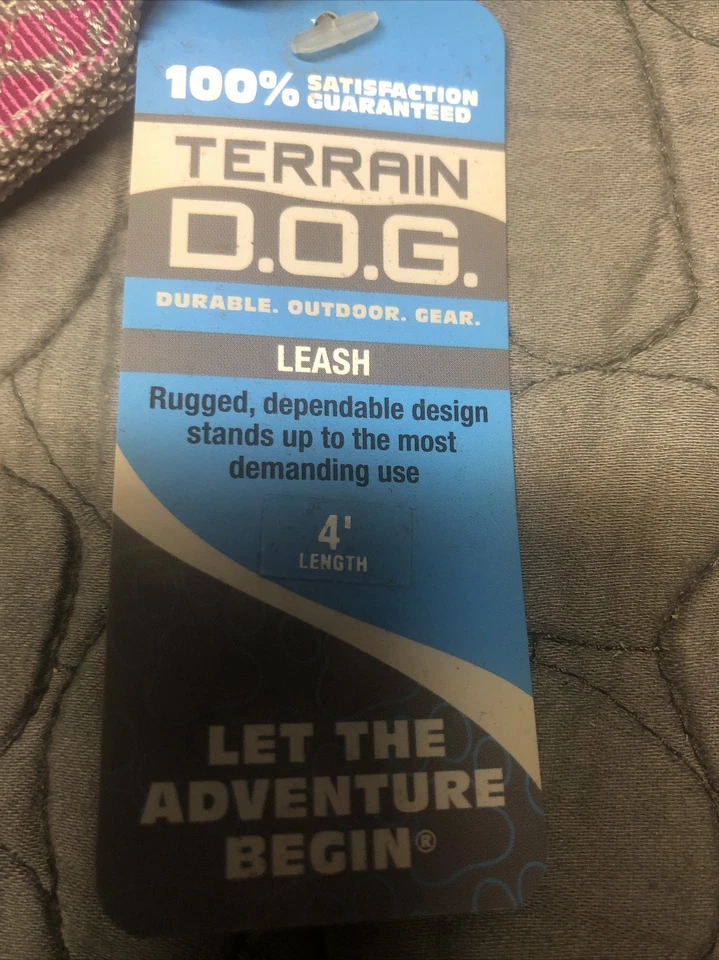 Correa Terreno 4 pies' Gris con Patrón Floral Rosa -3/4" AMPLIO~48"-ENVÍO GRATUITO Foto 2 de 4