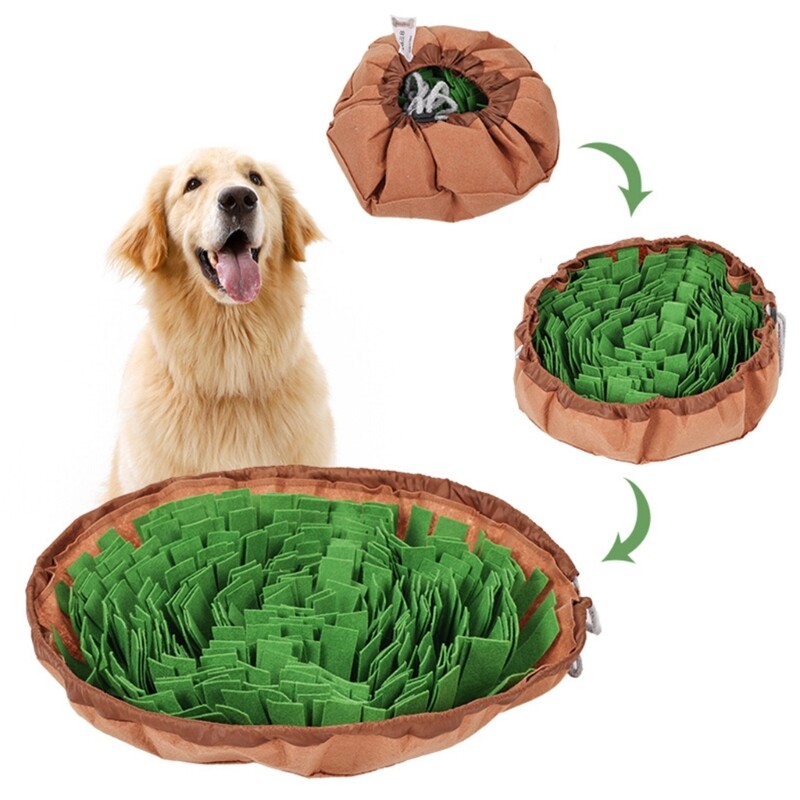 Pet Dogs Snuffle Mat Pet Anti Choking Mat Dog Training Blanket Nose