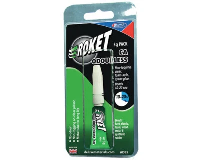 Roket Odourless Glue (3 g) DELUX-AD85 - deluxe modellismo
