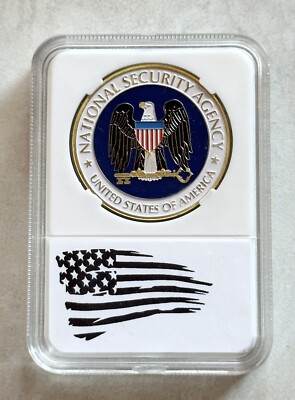 National Security Agency NSA Challenge Coin With Case