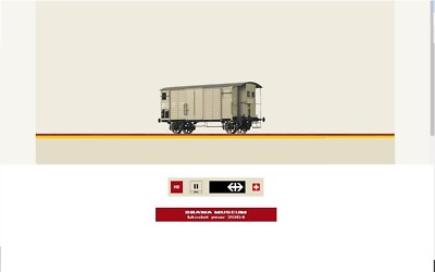 Brawa Spur HO 2480 Schnellzugwagen B4ü Pr 20 K2 SBB Museum Modelljahr 2004