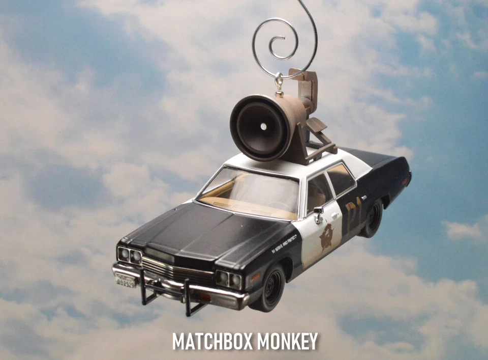 Blues Brothers Police Car Cruiser Jake & Elwood Custom 1/43 Christmas Ornament - Image 4 of 4