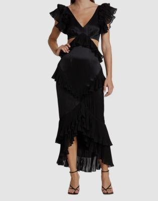 slim fit dress slacks Stef Pleated Gown