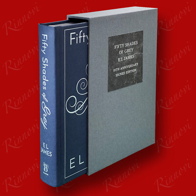 Fifty Shades of Grey SIGNED E L James w/Slipcase (2022, HC,10th