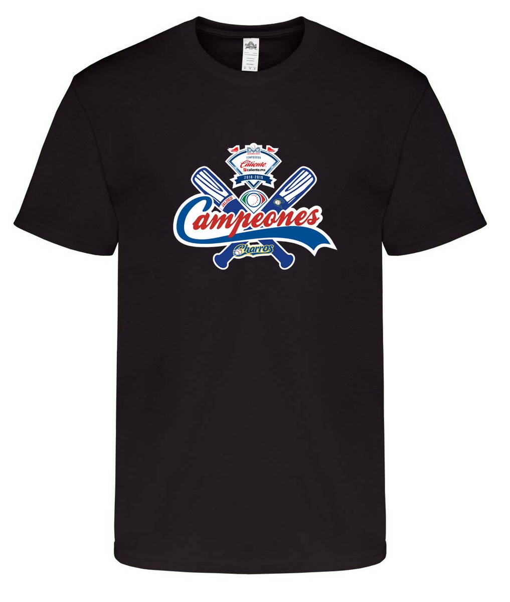 Charros de Jalisco Campeon T-Shirt Color Blanco, Azul, Negro