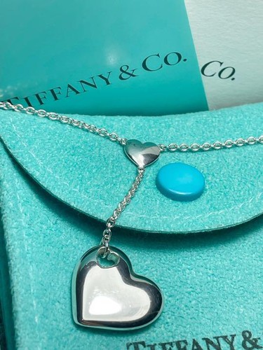 Tiffany \u0026 Co. 2 Heart Y Style Silver 