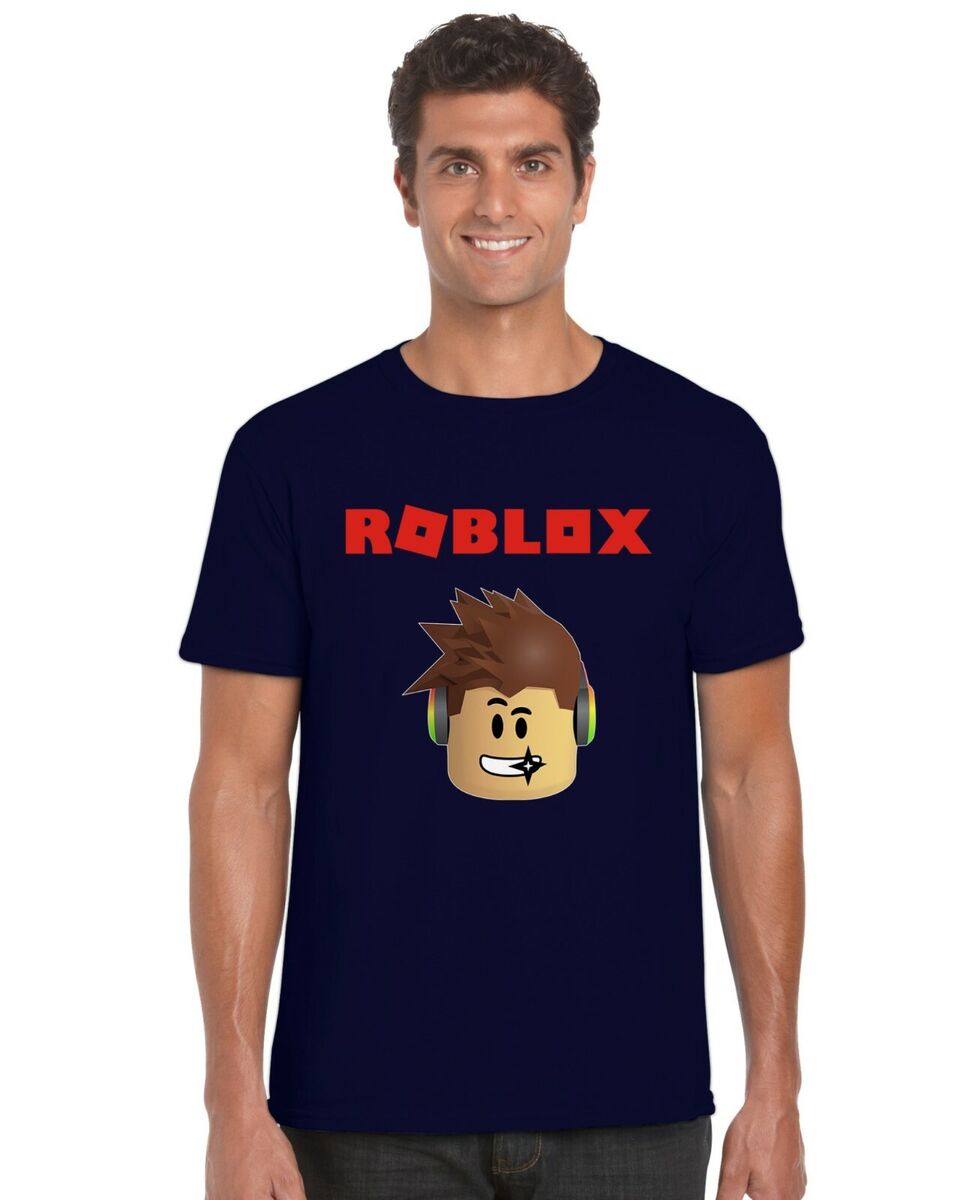 Roblox Face Kids T-Shirt Tee Top Gaming Gamer Boys Girls