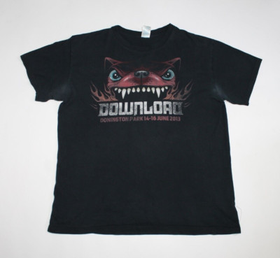 2013 Download Festival Shirt Black Stone Cherry Gaslight Anthem Herren Tee L