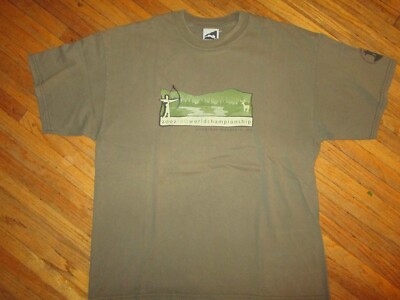 vtg IBO BOWHUNTING CHAMPIONSHIP T SHIRT Archery 2002 Snowshoe Mountain WV XL