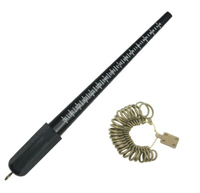 Ring Size Stick Finger Gauge Ring Sizer Set Ring Measuring Size Jewelry  Tool Set