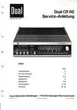 Service Manual-Anleitung für Dual CR 60  