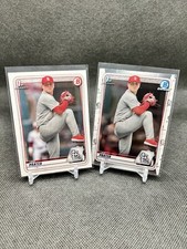 LOT (2) 2020 1st Bowman Chrome & Paper LEVI PRATER #BD-125 Cardinals LOT OF 2
