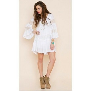 white tunic dress